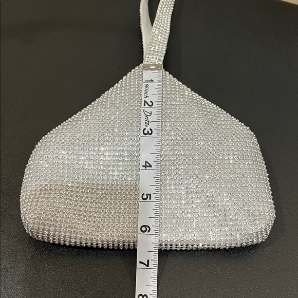 Starlet | Silver Rhinestone Mini Bag - Picture 13 of 13